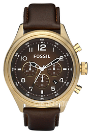 Fossil Vintage Brązowy/Skóra Ø46 mm DE5002