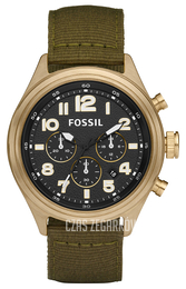 Fossil Decker Czarny/Tkanina Ø46 mm DE5018