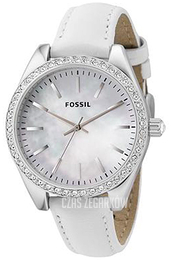 Fossil Biały/Skóra Ø35 mm ES2448