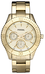 Fossil Stella Żółte złoto/Stal w odcieniu złota Ø37 mm ES2820