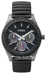 Fossil Stella Czarny/Guma Ø38 mm ES2954