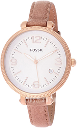 Fossil Heather Biały/Skóra Ø42 mm ES3133
