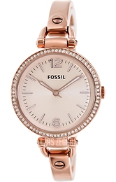 Fossil Georgia Różowe złoto/Stal w kolorze różowego złota Ø32 mm ES3226