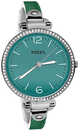 Fossil Georgia Zielony/Stal Ø32 mm ES3238