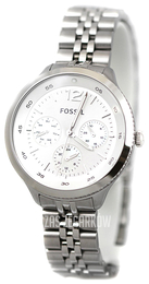 Fossil Biały/Stal Ø38.5 mm ES3239