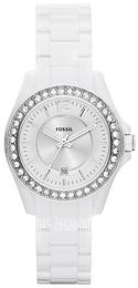 Fossil Riley Biały/Plastik Ø30 mm ES3251