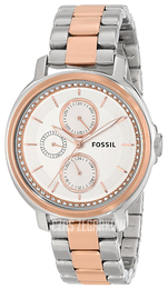 Fossil Srebrny/Stal w kolorze różowego złota Ø39 mm ES3356