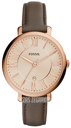 Fossil Dress Różowe złoto/Skóra Ø36 mm ES3707