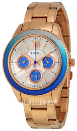 Fossil Srebrny/Stal w kolorze różowego złota Ø38 mm ES3775