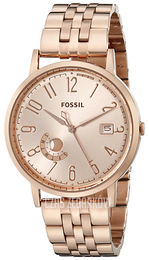 Fossil Różowe złoto/Stal w kolorze różowego złota Ø40 mm ES3789