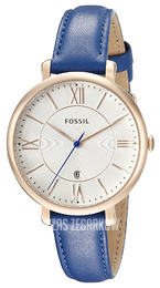 Fossil Srebrny/Skóra Ø37 mm ES3795