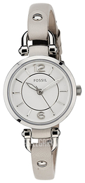 Fossil Georgia Biały/Skóra Ø26 mm ES3808