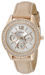 Fossil Stella Srebrny/Skóra Ø38 mm ES3816
