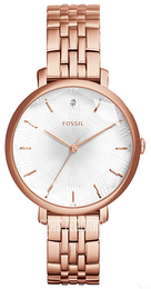 Fossil Jacqueline Srebrny/Stal w kolorze różowego złota Ø36 mm ES3860