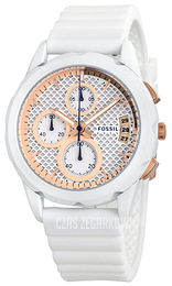 Fossil Biały/Guma Ø39 mm ES3981
