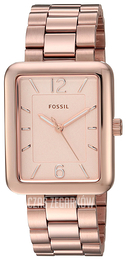 Fossil Różowe złoto/Stal w kolorze różowego złota ES4156