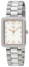 Fossil Biały/Stal ES4157