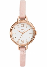 Fossil Srebrny/Skóra Ø30 mm ES4402