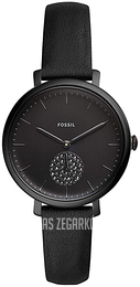 Fossil Jacqueline Czarny/Skóra Ø36 mm ES4490