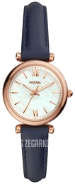 Fossil Carlie Mini Biały/Skóra Ø28 mm ES4502