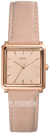 Fossil Różowe złoto/Skóra ES4570