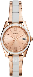 Fossil Różowe złoto/Czeramiczna Ø32 mm ES4589