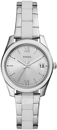 Fossil Srebrny/Guma Ø32 mm ES4590