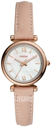 Fossil Carlie Mini Biały/Skóra Ø28 mm ES4699