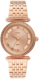Fossil Różowe złoto/Stal w kolorze różowego złota Ø32 mm ES4711
