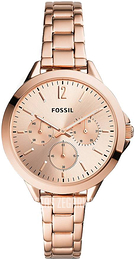 Fossil Różowe złoto/Stal w kolorze różowego złota Ø38 mm ES4798