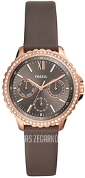 Fossil Izzy Szary/Skóra Ø35 mm ES4889
