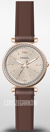 Fossil Carlie Mini Brązowy/Skóra Ø28 mm ES5112