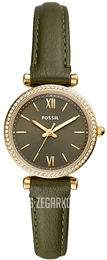 Fossil Carlie Mini Zielony/Skóra Ø28 mm ES5113