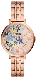 Fossil Jacqueline VALUE_INKNOWN Wielokolorowy/Stal w kolorze różowego złota Ø36 mm ES5185