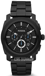 Fossil Machine Czarny/Stal Ø45 mm FS4552