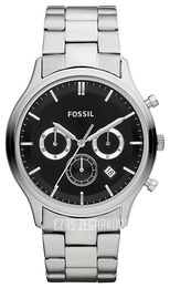 Fossil Czarny/Stal Ø41 mm FS4642