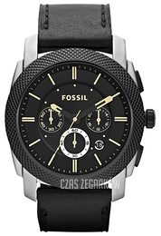 Fossil Machine Czarny/Skóra Ø45 mm FS4731