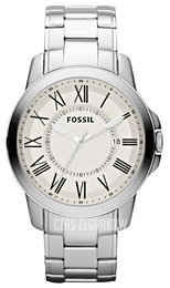 Fossil Grant Beżowy/Stal Ø44 mm FS4734