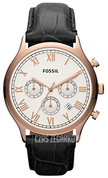 Fossil Ansel Biały/Skóra Ø41 mm FS4744
