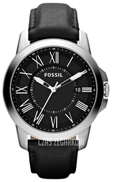 Fossil Grant Czarny/Skóra Ø44 mm FS4745