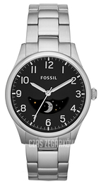 Fossil The Agent Czarny/Stal Ø38 mm FS4848