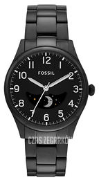 Fossil Agent Czarny/Stal Ø38 mm FS4849