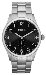 Fossil Czarny/Stal Ø42 mm FS4852
