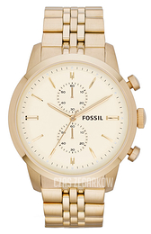 Fossil Żółte złoto/Stal w odcieniu złota Ø48 mm FS4856
