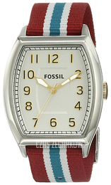 Fossil Srebrny/Tkanina FS4957