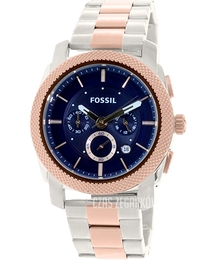 Fossil Niebieski/Stal Ø44 mm FS5037