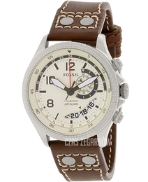 Fossil Recruiter Kremowy/Skóra Ø42 mm FS5043