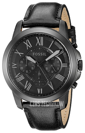 Fossil Grant Czarny/Skóra Ø45 mm FS5132