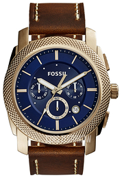 Fossil Niebieski/Skóra Ø45 mm FS5159