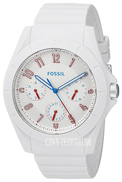 Fossil Biały/Guma Ø44 mm FS5223
